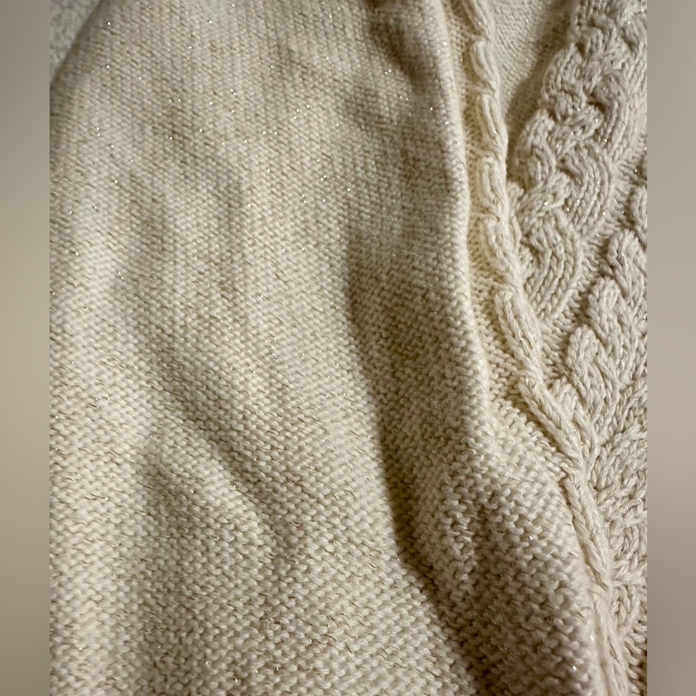 Tommy Bahamas cream cable knit sweater - Picture 4 of 7